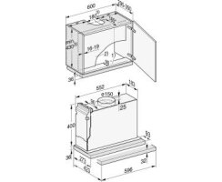 Miele Flachpaneel-Dunstabzugshaube DAS 2620 Mattschwarz - 60 cm