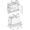 Miele Flachpaneel-Dunstabzugshaube DAS 2620 Mattschwarz - 60 cm