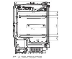 Miele Unterbau-Weintemperierschrank KWTUS 7055 F  82-88 cm Nischenhöhe