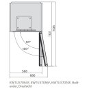 Miele Unterbau-Weintemperierschrank KWTUS 7055 F  82-88 cm Nischenhöhe