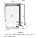 Miele Unterbau-Weintemperierschrank KWTUS 7054 F  82-88 cm Nischenhöhe