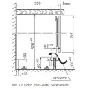 Miele Unterbau-Weintemperierschrank KWTUS 7096 E  82-88 cm Nischenhöhe