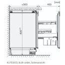 Miele Unterbau-Kühlschrank KU 7030 D - Nischenhöhe 820-880 mm