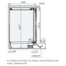 Miele Unterbau-Kühlschrank KU 7016 D - Nischenhöhe 820-880 mm
