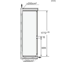 Miele Einbau-Kühl-Gefrierkombi KFN 7734 B - Nische 178 cm