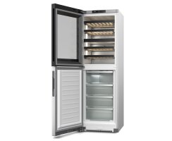 Miele Stand-Wein-Gefrierkombination KWNS 4784 DE Edelstahl - Höhe 185 cm - Side-by-Side fähig
