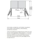 Miele Stand-Wein-Gefrierkombination KWNS 4784 DE Edelstahl - Höhe 185 cm - Side-by-Side fähig