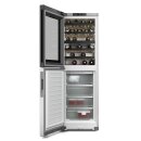 Miele Stand-Wein-Gefrierkombination KWNS 4784 DE Edelstahl - Höhe 185 cm - Side-by-Side fähig