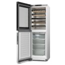 Miele Stand-Wein-Gefrierkombination KWNS 4784 DE Edelstahl - Höhe 185 cm - Side-by-Side fähig