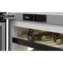 Miele Stand-Wein-Gefrierkombination KWNS 4784 DE Edelstahl - Höhe 185 cm - Side-by-Side fähig