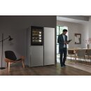 Miele Stand-Wein-Gefrierkombination KWNS 4784 DE Edelstahl - Höhe 185 cm - Side-by-Side fähig