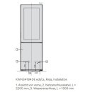 Miele Stand-Wein-Gefrierkombination KWNS 4784 DE Edelstahl - Höhe 185 cm - Side-by-Side fähig