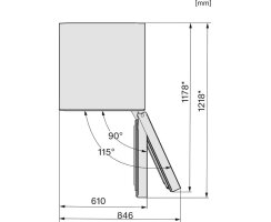 Miele Stand-Kühl-Gefrierkombination KFN 4375 BD - Edelstahllook - 185 cm Höhe