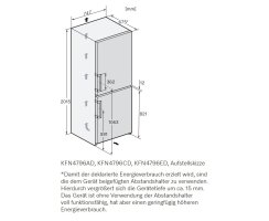 Miele Stand-Kühl-Gefrierkombination KFN 4796 AD - Edelstahl CleanSteel - 201x75cm HxB