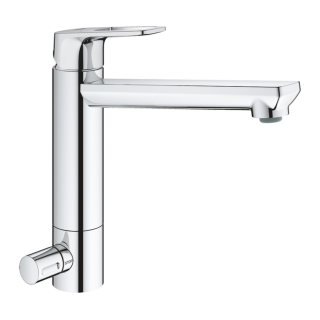 GROHE BauLoop 31713000 Einhand-Spültischbatterie, mittelhoher Auslauf, 1/2" Chrom