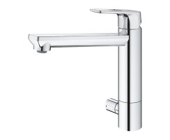 GROHE BauLoop 31713000 Einhand-Spültischbatterie, mittelhoher Auslauf, 1/2" Chrom