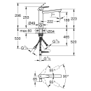 GROHE BauEdge 31696000 Einhand-Spültischbatterie, mittelhoher Auslauf, 1/2" Chrom