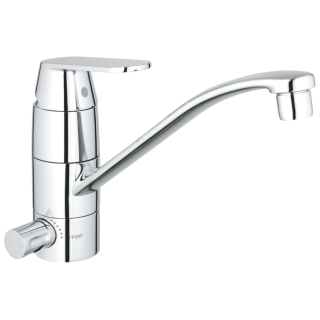 GROHE Eurosmart Cosmopolitan 31161000 Einhand-Spültischbatterie, flacher Auslauf, DN 15, Chrom