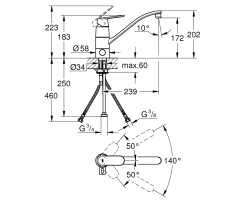 GROHE Eurosmart Cosmopolitan 31161000...