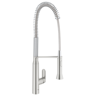 GROHE K7 32950DC0 Einhand-Spültischbatterie, Profi-Brause DN 15, Supersteel