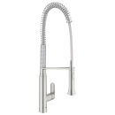 GROHE K7 32950DC0 Einhand-Spültischbatterie, Profi-Brause DN 15, Supersteel