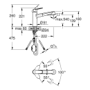 GROHE Eurodisc Cosmopolitan 32257002 Einhand-Spültischbatterie, DN 15, Chrom