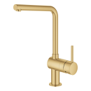 GROHE Minta 31375GN0 Einhand-Spültischbatterie, 1/2", Gold - Cool Sunrise