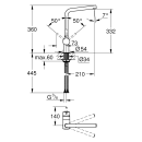 GROHE Minta 31375GN0 Einhand-Spültischbatterie, 1/2", Gold - Cool Sunrise