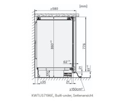 Miele Weintemperierschrank KWTUS 7196 E  86-92 cm Nischenhöhe sofort lieferbar