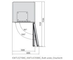 Miele Weintemperierschrank KWTUS 7196 E  86-92 cm Nischenhöhe sofort lieferbar