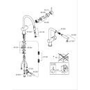 GROHE Minta 31397000 Niederdruck, Einhand-Spültischbatterie, herausziehbar, hoher Auslauf, DN 15 Chrom