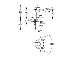 GROHE Eurodisc Cosmopolitan 33770002...