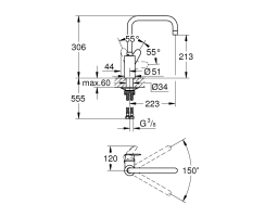 GROHE Eurodisc Cosmopolitan 32259003...