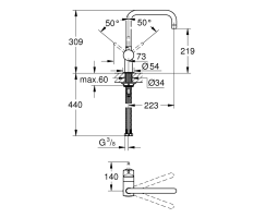 GROHE Minta 32488000 Einhand-Spültischbatterie,...