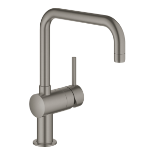 GROHE Minta 32488AL0 Einhand-Spültischbatterie, hoher Auslauf, DN 15, Graphit gebürstet
