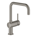 GROHE Minta 32488AL0 Einhand-Spültischbatterie, hoher Auslauf, DN 15, Graphit gebürstet