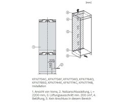 Miele Einbau-Kühl-Gefrierkombi KFN 7774 A - Nische 178 cm