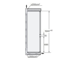 Miele Einbau-Kühl-Gefrierkombi XXL KFN 8494 C - Nische 194 x 72 cm