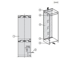 Miele Einbau-Kühl-Gefrierkombi XXL KFN 8494 C - Nische 194 x 72 cm