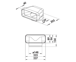 Naber COMPAIR flow 150 F-UR Umlenkstück 90° 4043002 ++ Lagerware ++