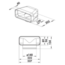 Naber COMPAIR flow 150 F-UR Umlenkstück 90° 4043002 ++ Lagerware ++