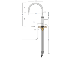 Quooker Fusion Round mit COMBI Reservoir Voll-Edelstahl 22FRRVS  *inkl. 7 JAHRE GARANTIE*