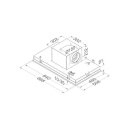 Novy Deckenhaube Pureline 90 cm wei&szlig; ohne Beleuchtung mit Cubic Motor 6834 inkl. 5-Jahre Garantie