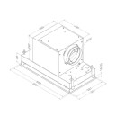 Novy L&uuml;fterbaustein Mini-Pureline 60cm Edelstahl mit LED Beleuchtung und Cubic Motor 810 inkl. 5-Jahre Garantie