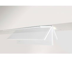 Novy Schrankhaube Fusion 60cm Glas wei&szlig; 680 inkl. 5 Jahre Garantie
