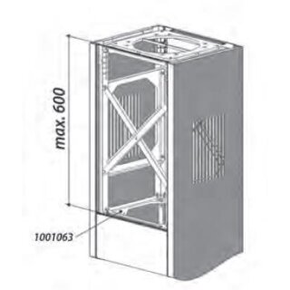 Deckenkonsole ohne Verkleidung bis 600mm lang (1001063)