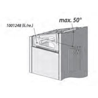 Deckenkonsole ohne Verkleidung links/rechts, Winkel einstellbar 0-50° (1001248)