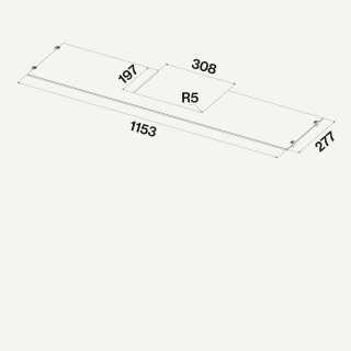 Glasboden für Einbauhauben 120 cm 101663