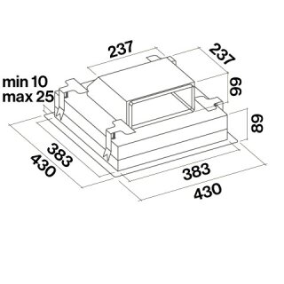 Umluftbox Carbon.Zeo - Deckenlüfter - Auslass unten 101637