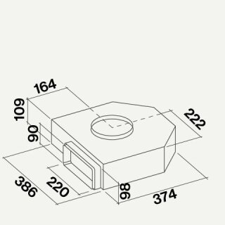 Abuft mit Motor flach 800m³ 101327